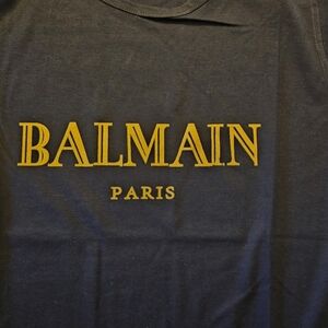 Balmain Navy Blue T-Shirt for Women